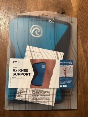 Rehband Rx Knee Support XL - Blue/Black